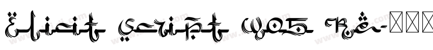 Elicit Script W05 Re字体转换